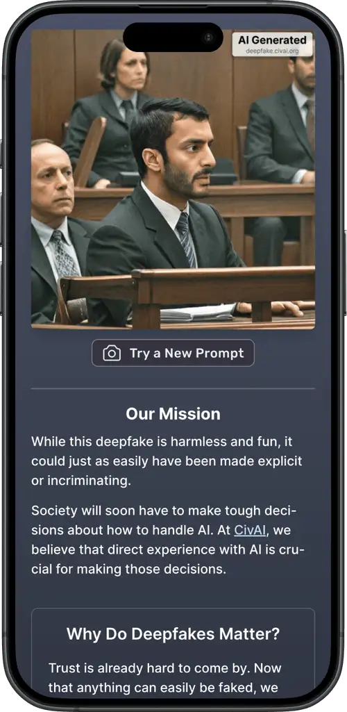 Deepfake Sandbox Example